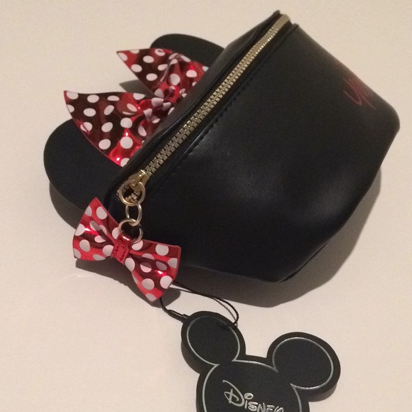 Disney Minnie Mouse Bow Fanny Pack Belt Bag Black - Picture 3 of 8